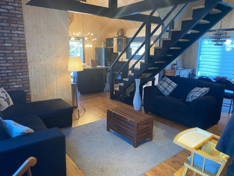 Le Jazz- Chalet Rustique/Chic Avec Spa Notre-Dame-Des-Bois Eksteriør bilde