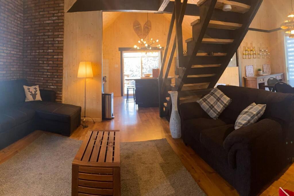 Le Jazz- Chalet Rustique/Chic Avec Spa Notre-Dame-Des-Bois Eksteriør bilde