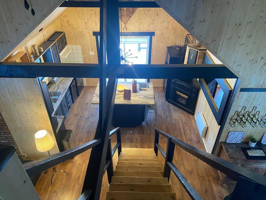 Le Jazz- Chalet Rustique/Chic Avec Spa Notre-Dame-Des-Bois Eksteriør bilde