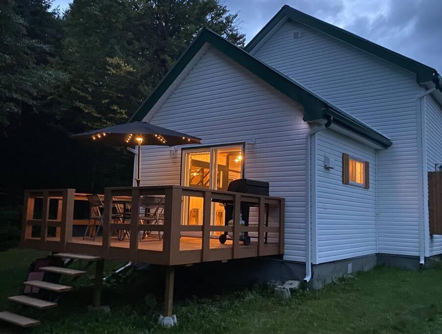 Le Jazz- Chalet Rustique/Chic Avec Spa Notre-Dame-Des-Bois Eksteriør bilde